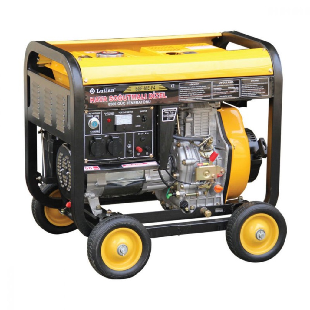 Lutian 7GFME3F4 Dizel Jeneratör - 8 Kw, 380 V, 13 Hp, Bakır Sargı