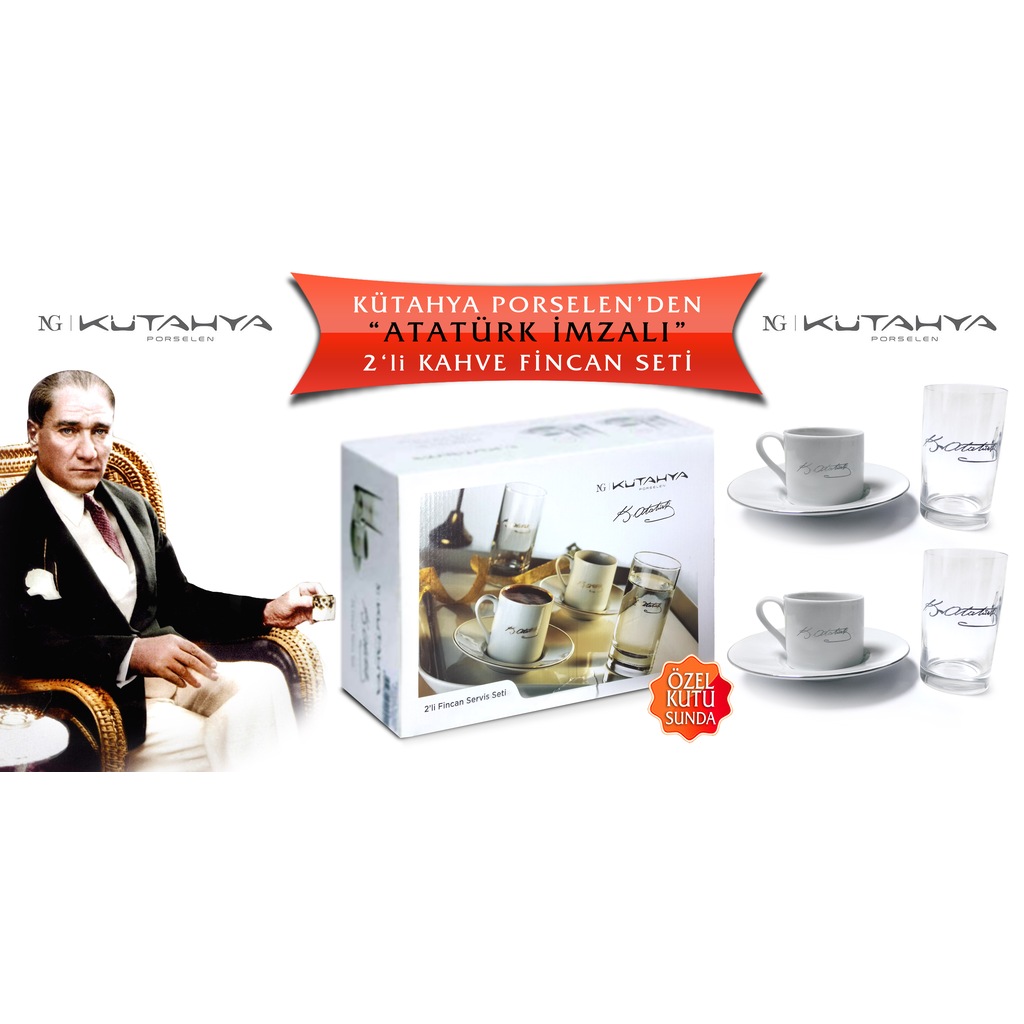 atatürk imzalı kahve fincanı