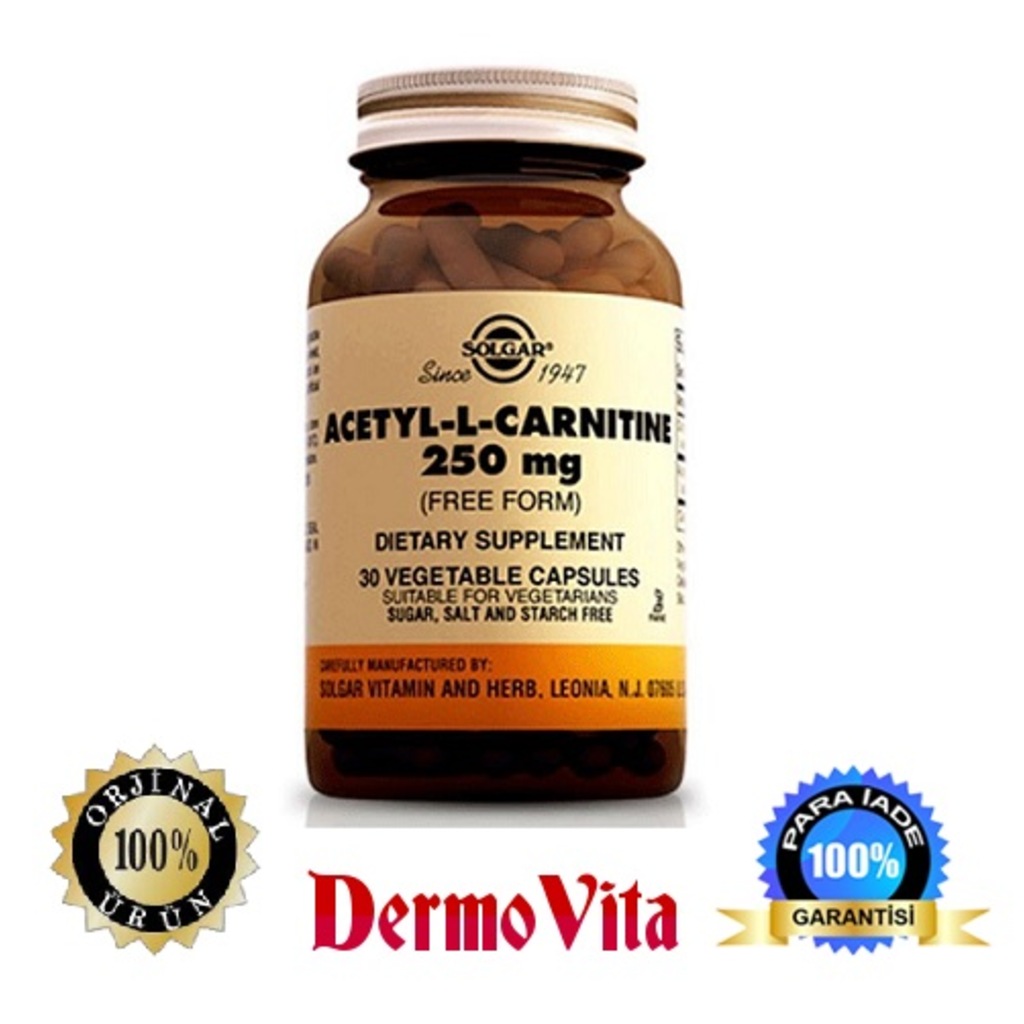 Solgar Acetyl Lcarnitine 30 Kapsül.