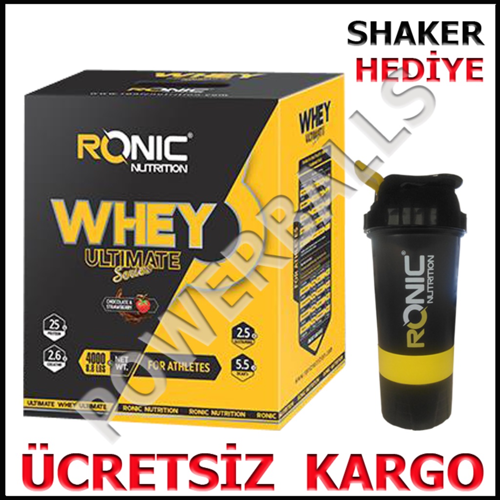 Ronic Nutrition Whey 4000 Gr Protein Tozu Çilek Aromalı