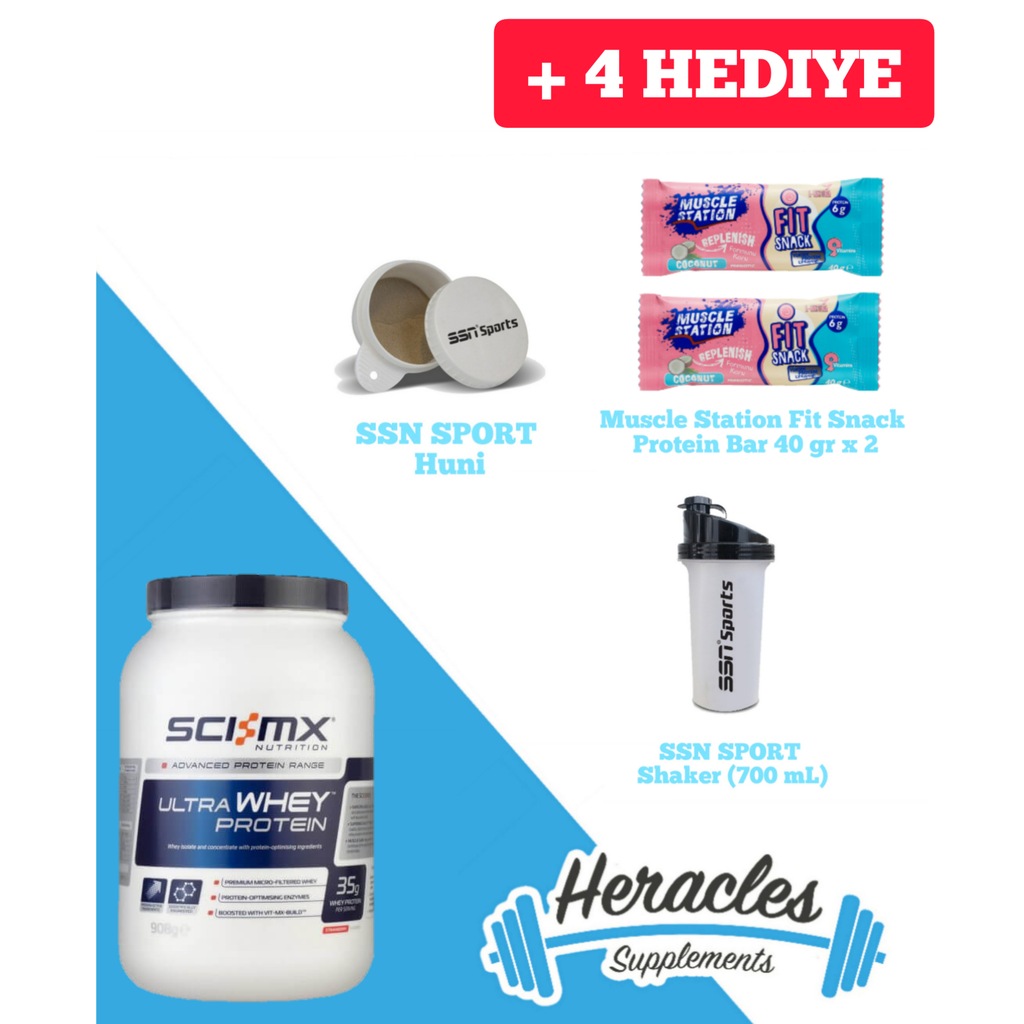 SCİ-MX ULTRA WHEY PROTEİN 908 GR ( + 4 HEDİYE )
