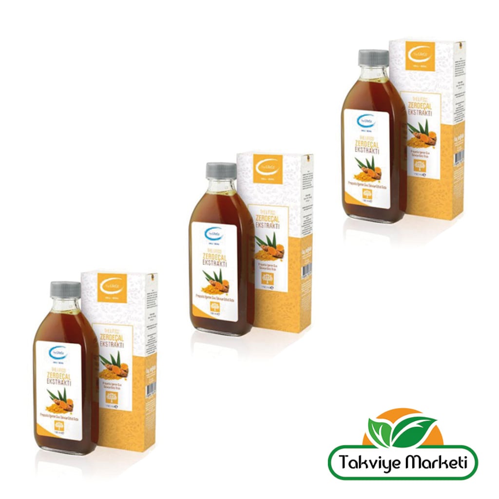 3 Kutu Zerdeçal - Propolis - Zeytin - Sıvı Ekstraktı Lifeco