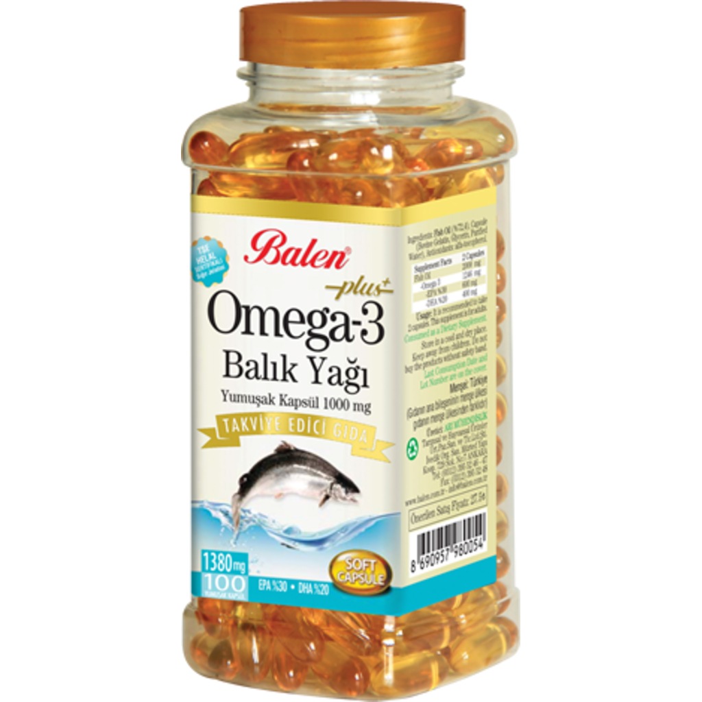 BALEN OMEGA 3 BALIK YAĞI YUMUŞAK KAPSÜL 100 LÜK