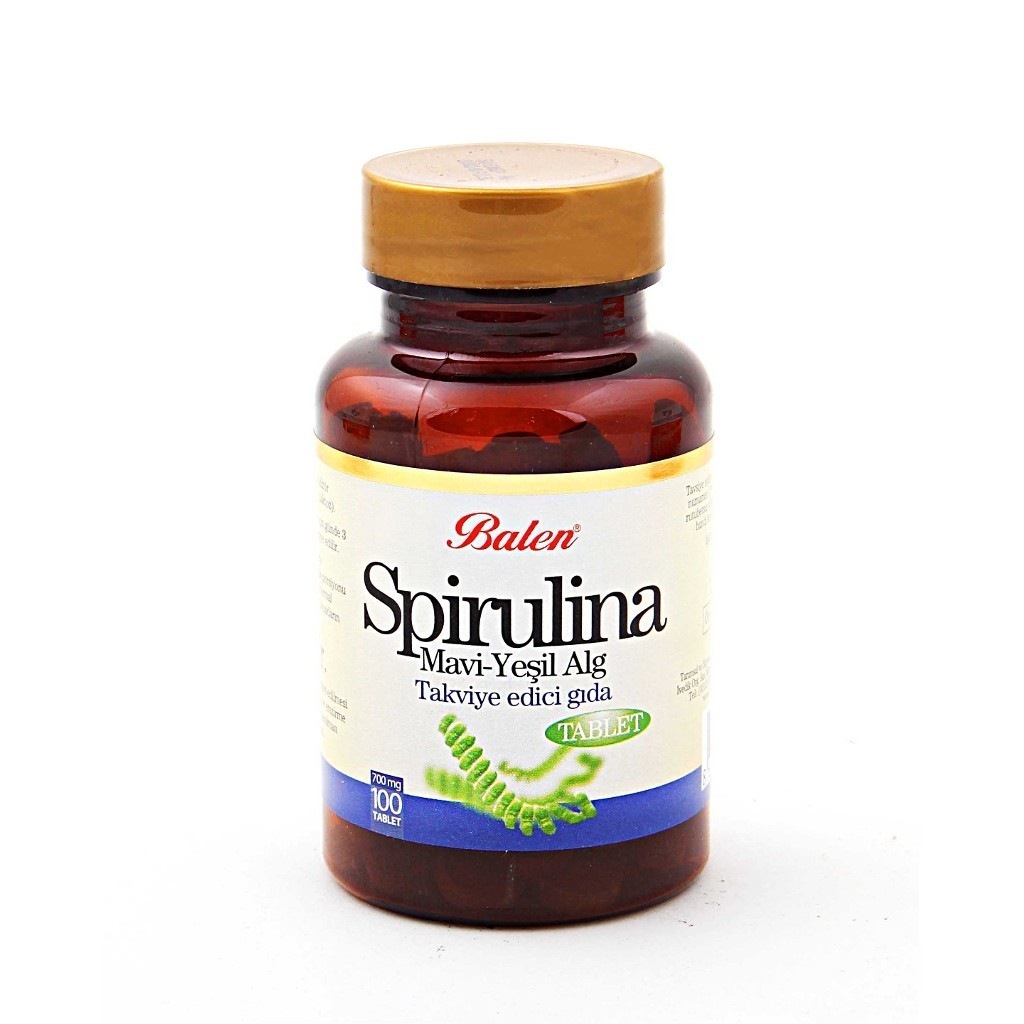 Balen Spirulina Yosun Hapı Mavi Yeşil Alg 80 Kapsül 300mg