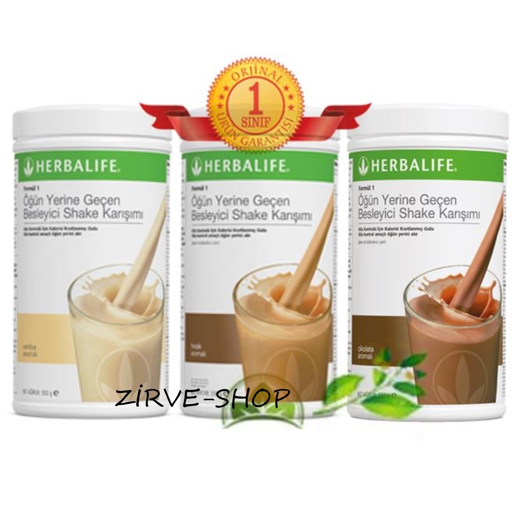 Herbalife Formul 1 Shake (vanilya Çikolata Fındık Seçimli)