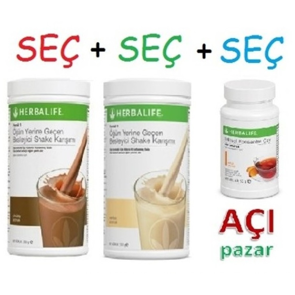Herbalıfe Kendin Oluştur (2 Shake + 1 Çay)Seçimli Set