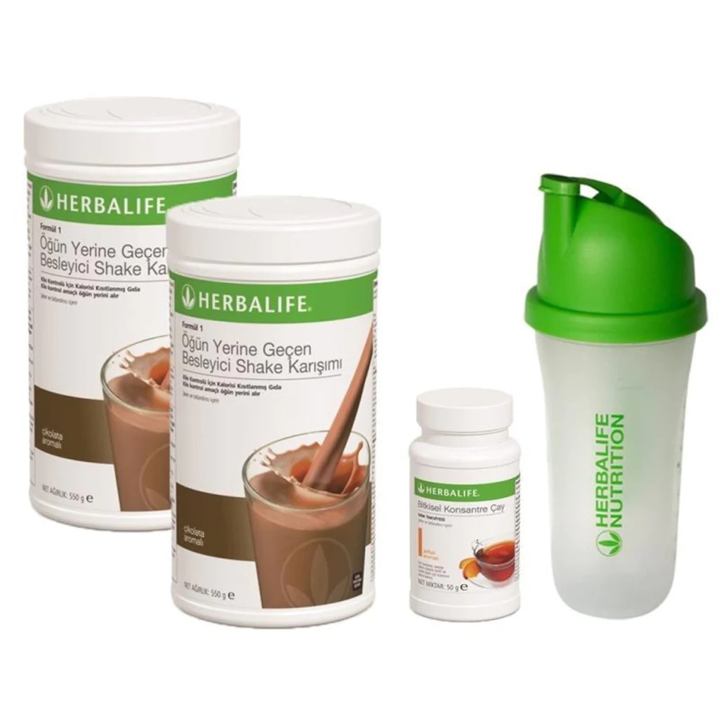 Herbalife Seçimli Set ( 2 Shake + Çay ) SHAKER SEÇENEKLİ