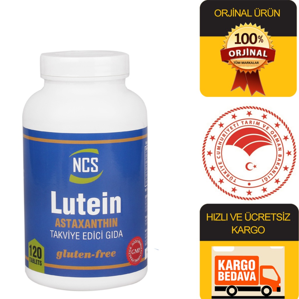 Ncs Lutein 15 Mg Astaxanthin (Astaksantin) 12 mg 120 tablet Fiyatları