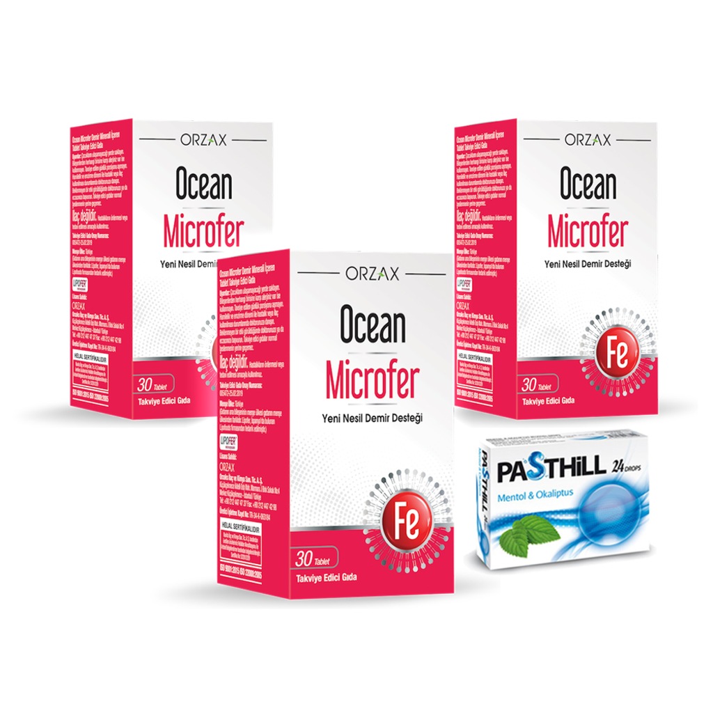 Ocean Microfer Tablet X 3 Adet Pstl Mentol Fiyatlari Ve Ozellikleri