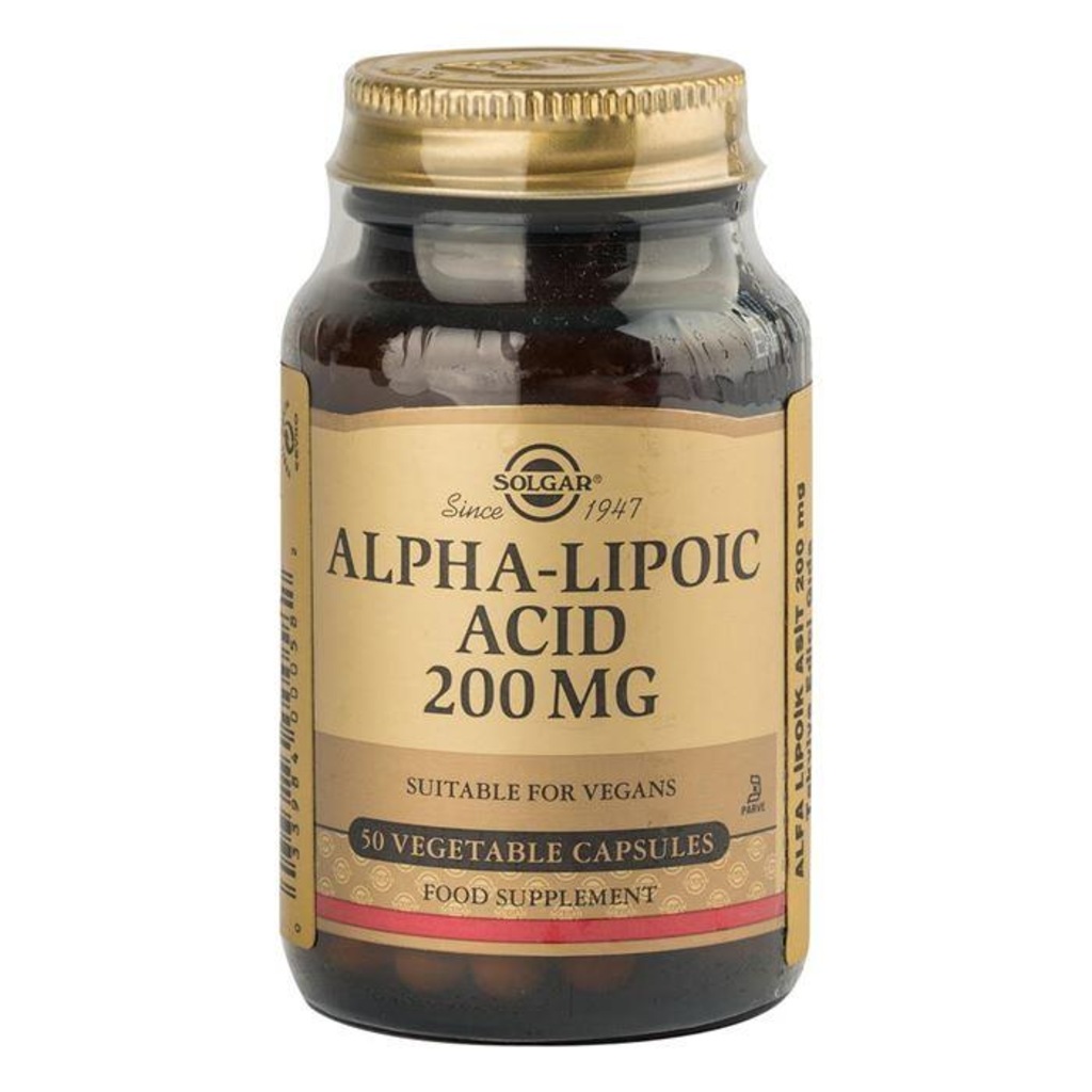 Solgar Alpha Lipoic Acid 200 mg 50 Kapsül Fiyatları ve Özellikleri