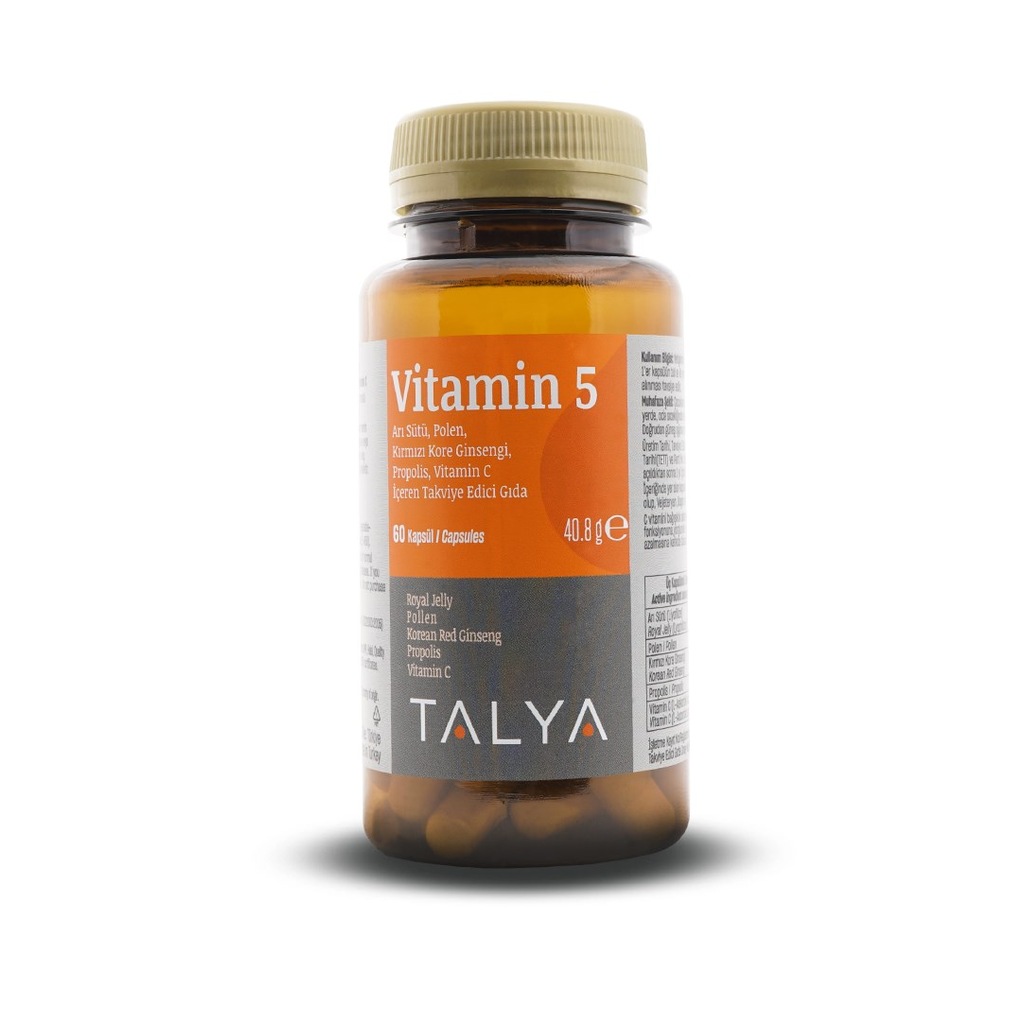 Vitamin 5 Ari Sutu Polen Kirmizi Kore Ginsengi Propolis Vita Fiyatlari Ve Ozellikleri