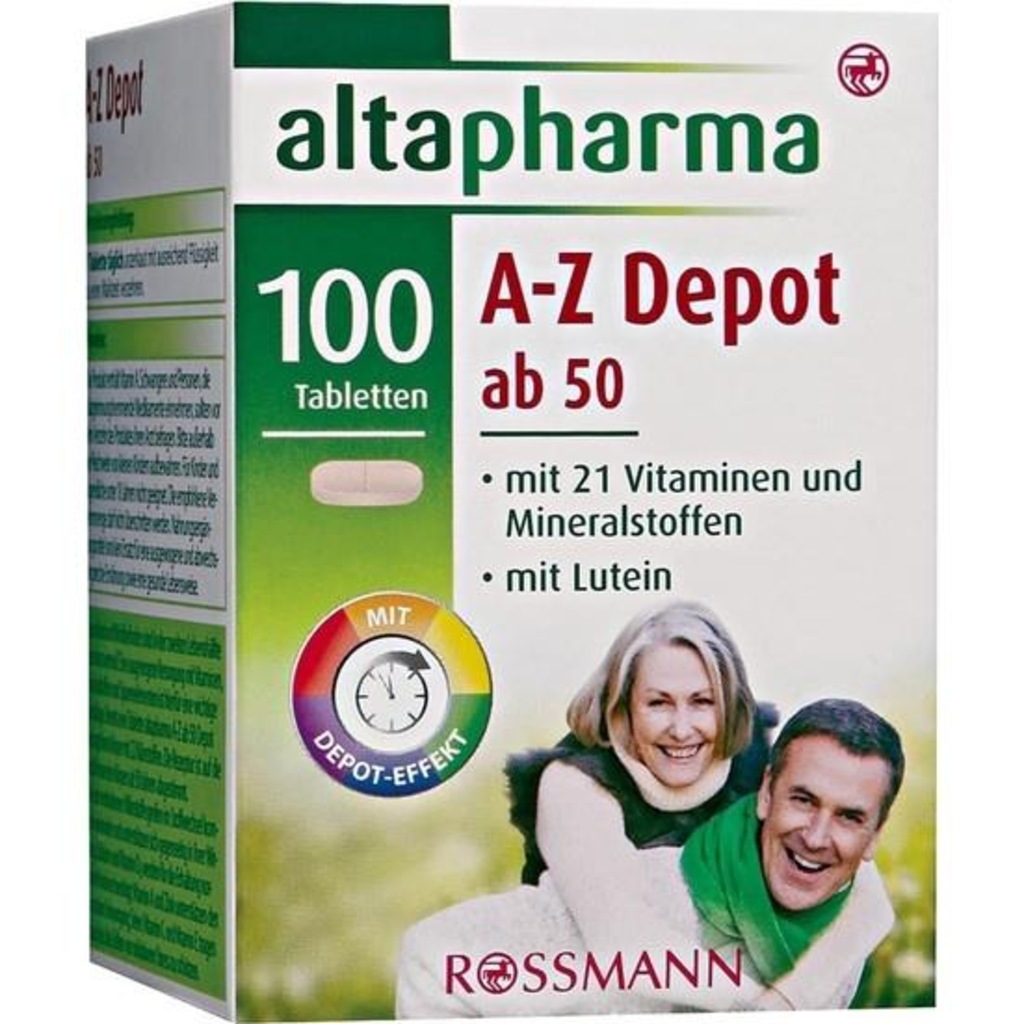 Altapharma Multivitamin Mineral 100 Tablet A Z & 50 Yaş
