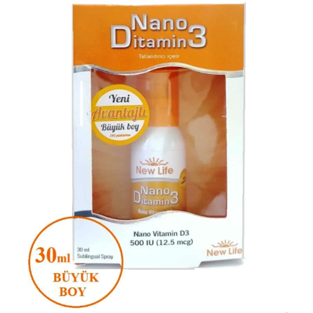 NewLife Nano Ditamin D3 Vitamini 30 ml Sprey