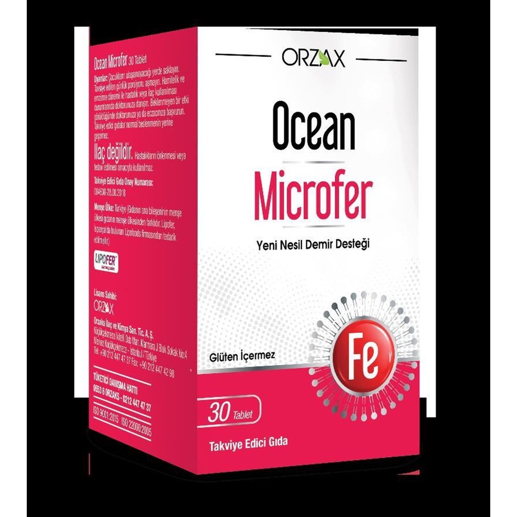 ocean microfer 30 tablet fiyatlari ve ozellikleri