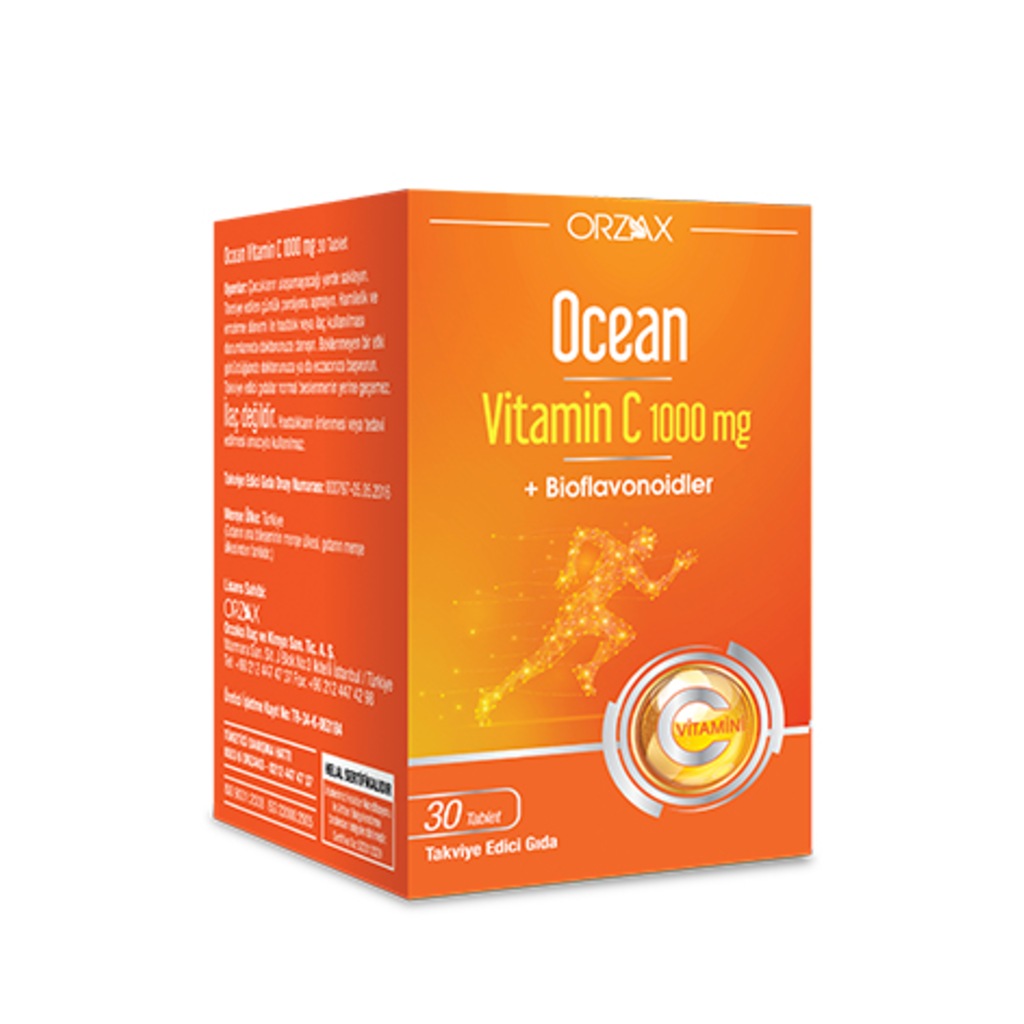 Orzax Ocean Vitamin C 1000 Mg 30 Tablet SKT:01/2023