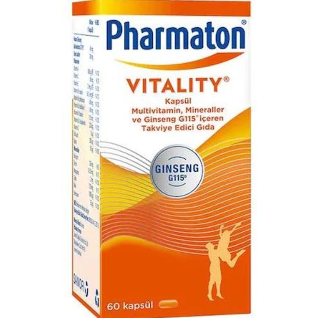 Pharmaton Vitality 60 Kapsül Multivitamin - Mineral SKT: 04/2022