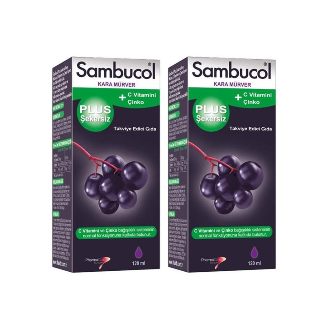 Sambucol Plus Sugar Free Syrup 120 ml 2 Pieces