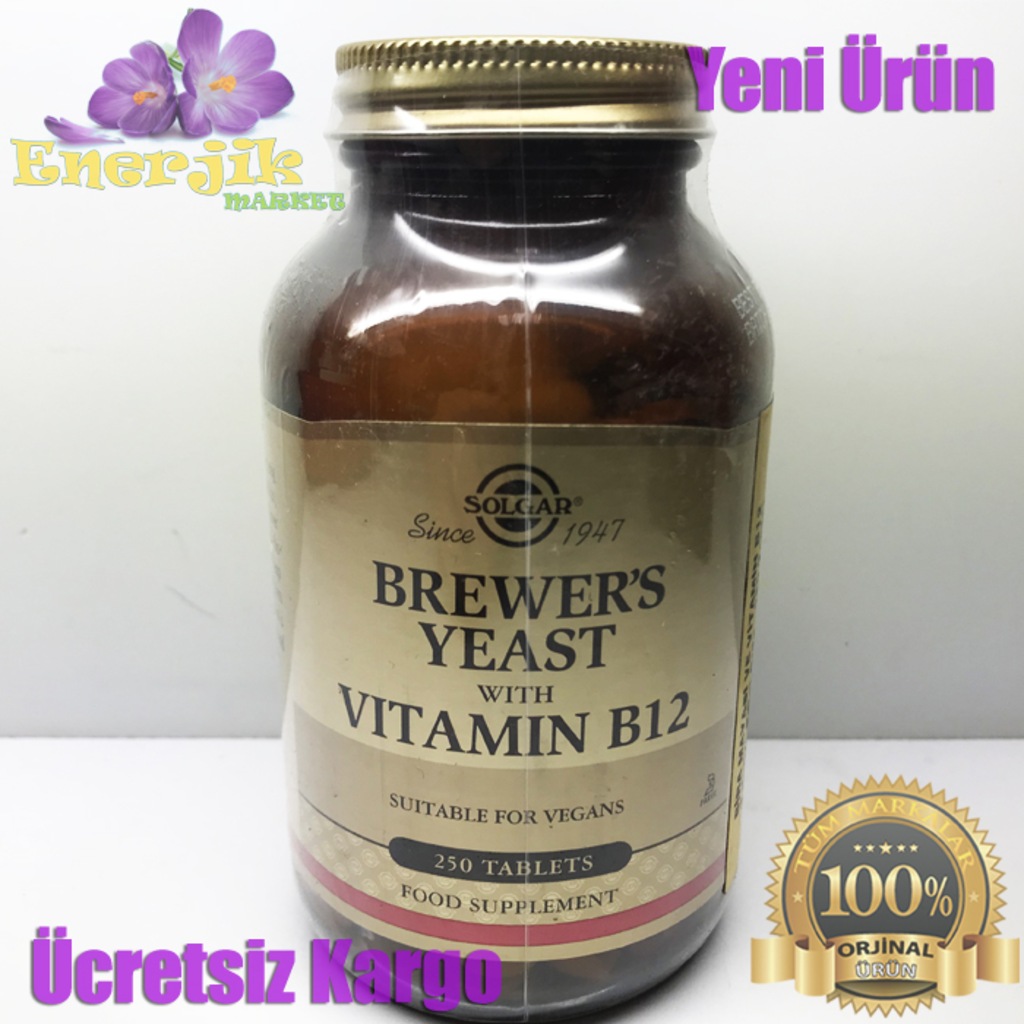 Solgar Brewer's Yeast With Vitamin B12 250 Tablet