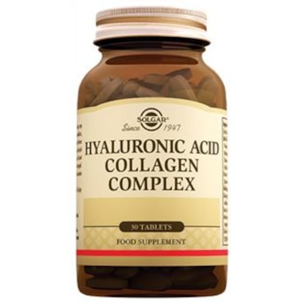 Solgar Hyaluronic Acid Collagen Complex 120mg 30 Tablet 08/2022