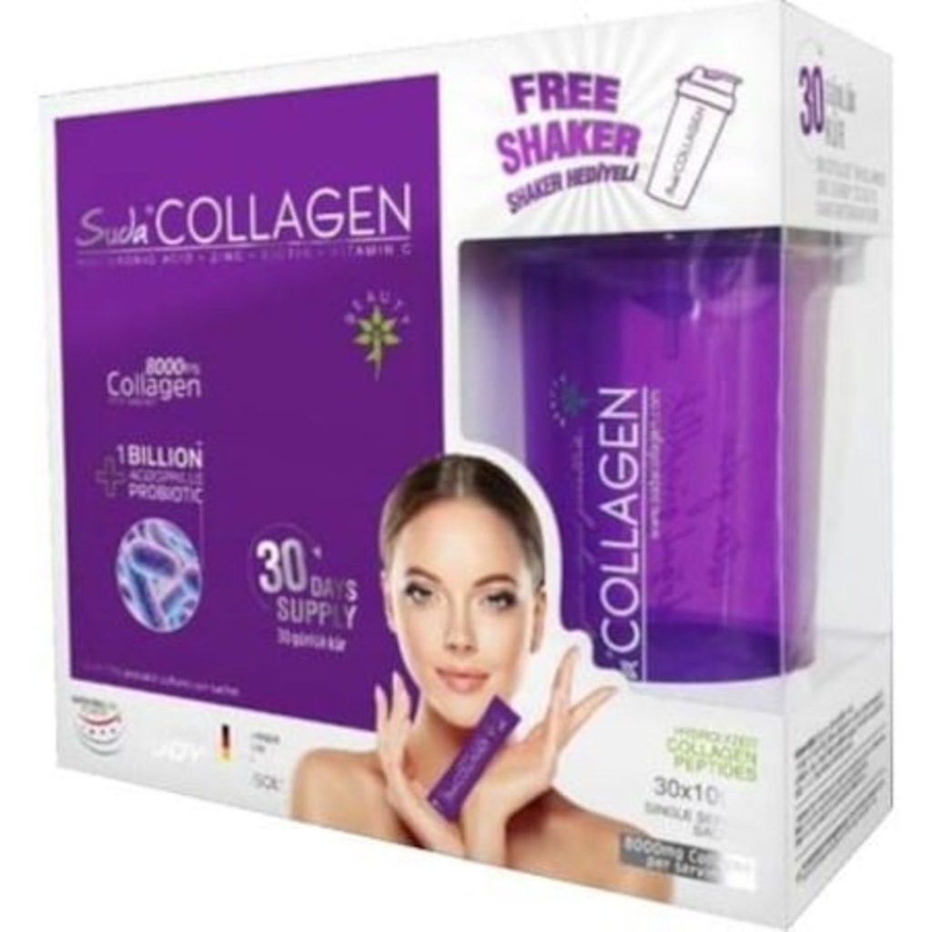 Suda Collagen + Probiotic 30 GÜNLÜK x 10g Şase Karpuz Aromalı - S