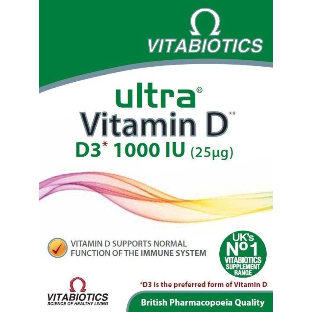 Ultra Vitamin D D3 1000 Iu 96 Tablet