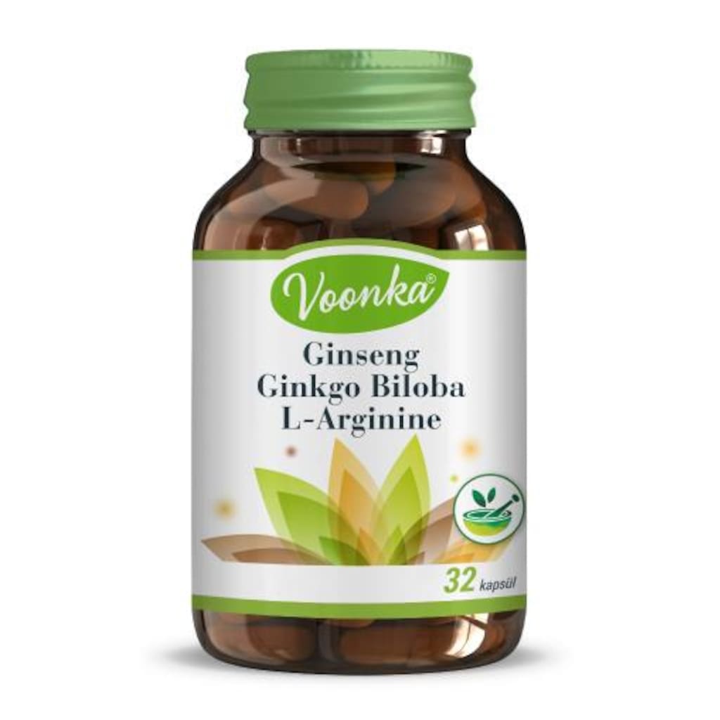 Voonka Ginseng Ginkgo Biloba Larginine 32 Kapsül