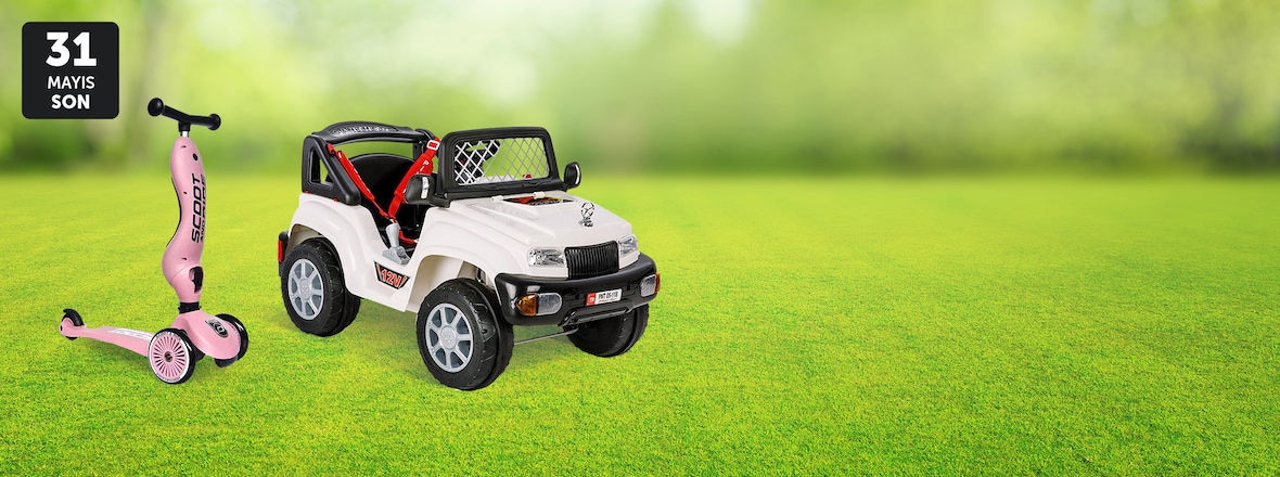 akülü araba, çocuk bisikleti, scooter