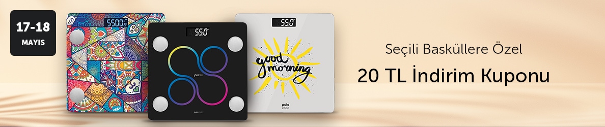Seçili Basküllerde 20 TL Kupon Fırsatı