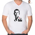 IMG-348770569197454829 - Kişiye Özel Godfather Silüet Tasarımlı V Yaka Tişört-1 - n11pro.com