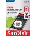 66821246 - Sandisk Ultra SDSQUAR-016G-GN6MN 16 GB MicroSDHC Class 10 UHS-I Hafıza Kartı - n11pro.com