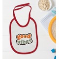 IMG-4146507379934980215 - BK Kids Good Vibes Tasarımlı Kırmızı Bebek Mama Önlüğü-1 - n11pro.com