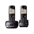 71789478 - Panasonic KX-TG2512 Çift Ahizeli Dect Telefon Siyah - n11pro.com