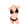IMG-3603896309533689288 - Butik 2020 BK Siyah Nokta Çizgi Desenli Bikini Takım - n11pro.com
