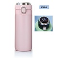 IMG-543592736838020734 - Kapris Dijital Sıcaklık Göstergeli Çelik Termos 450 ml Pembe - n11pro.com