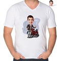IMG-3407978097674560630 - Kişiye Özel Evin Reisi Karikatürlü V Yaka Tişört-2 - n11pro.com