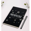 IMG-6500481151288837636 - Kişiye Özel Yılbaşı 2021 Mutlu Yıllar Temalı Siyah Defter Kalem S - n11pro.com