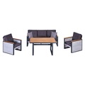 IMG-8614216507794526620 - Tlp Kemer Model Bahçe Oturma Grubu 3+1+1+Masa Alüminyum Çelik (549321609) - n11pro.com