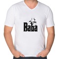 IMG-7323099794464323098 - Bk Gift Baba Godfather Tasarımlı V Yaka Tişört-5 - n11pro.com