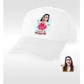 IMG-8910440728275457357 - Kişiye Özel Bayan Doğum Günü Karikatür Beyaz Şapka - 3 - n11pro.com