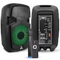 IMG-3187728940310513818 - Aktif Seyyar Anfi El Mikrofonlu 20 CM 100 W BT/USB/SD/AUX Ledli Wes - n11pro.com