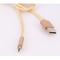 64094218 - Vorson Type-C USB Örgülü Şarj Data Kablosu Gold - n11pro.com