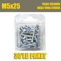 IMG-5898799300345543125 - M5X25 Yıldız Silindir Başlı (Ysb) Vida/Civata 30 Adet - n11pro.com