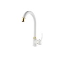 IMG-1847848543843798164 - Polisu Gold Kuğu Lavabo Bataryası Beyaz Altın - n11pro.com