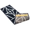 IMG-6418619820364587601 - Glary Home Gh39a-wnvy Üçgen Desen Kaydırmaz Tabanlı 13'lü Merdiven Halısı - Beyaz/lacivert - n11pro.com