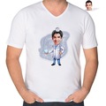 IMG-7650477449903244288 - Kişiye Özel Erkek Diş Hekimi Karikatürlü V Yaka Tişört-3 - n11pro.com