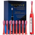 IMG-4411858088947649548 - Wisdent Sonic Power Şarj Edilebilir Zamanlayıcılı Diş Fırçası 5 Mod Kırmızı - n11pro.com