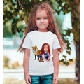 IMG-2774905303125322149 - Kişiye Özel Kız Çocuk Karikatürlü Beyaz T-Shirt-9 (443508535) - n11pro.com