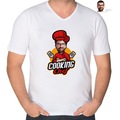IMG-6355163908821687034 - Kişiye Özel Erkek Chef Karikatürlü V Yaka Tişört-11 - n11pro.com