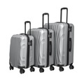 IMG-6018682311371969586 - NPO Wavy ABS Kabin, Orta Ve Büyük Boy 3'lü Kırılmaz Valiz Seti-Gri - n11pro.com