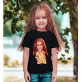 IMG-4991772943661444150 - Kişiye Özel Kız Çocuk Karikatürlü Siyah T-Shirt-8 (443508494) - n11pro.com